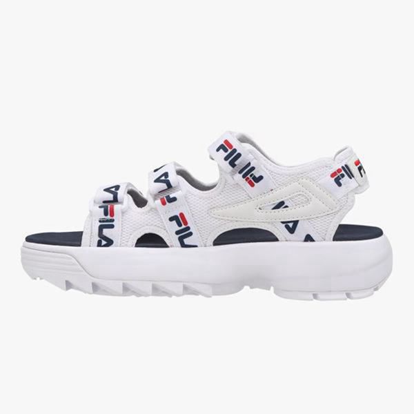 Fila Disruptor Tapey Tape Men's Sandals - White/Navy,NZ 308-67481